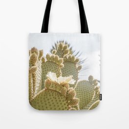 Blooming Cactus Plant Art Print | Botanical Garden In Éze, France Travel Photography | Tropical Green Cacti Photo Tote Bag