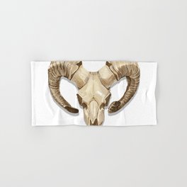 Goat Skull Illustrated art Hand & Bath Towel