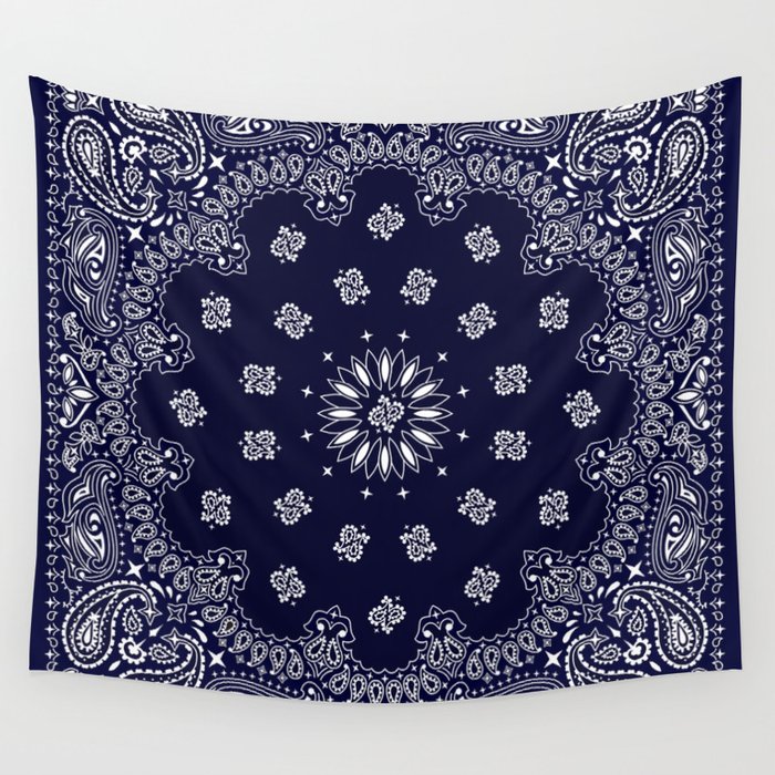 Blue sales bandana tapestry