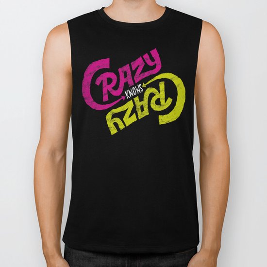 Crazy Knows Crazy Biker Tank