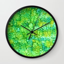 Go Green Ink Abstract Wall Clock
