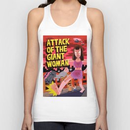 Attack of the Giant Woman Unisex Tank Top