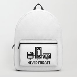 Never Forget Funny Retro Guys Gift Idea Backpack