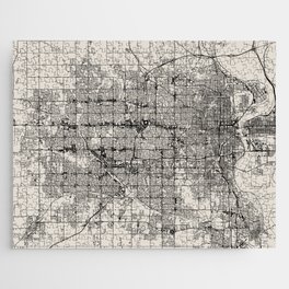USA - OMAHA. Map Drawing Jigsaw Puzzle