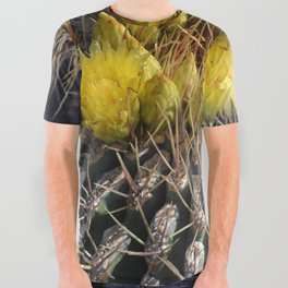 Mexico Photography - Beautiful Barrel Cactus Up-Close All Over Graphic Tee