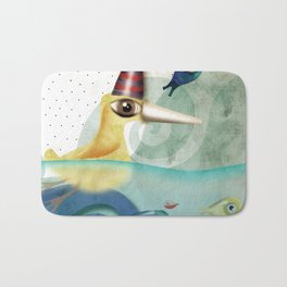 Don't forget to count the bubbles in your amazing life Bath Mat | Animal, Landscape, Pop Surrealism 