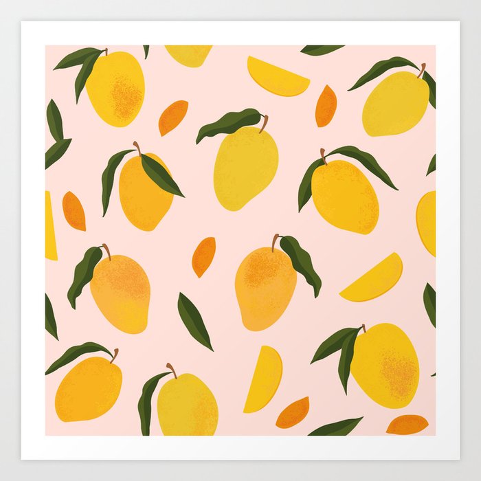 Mango pattern Art Print