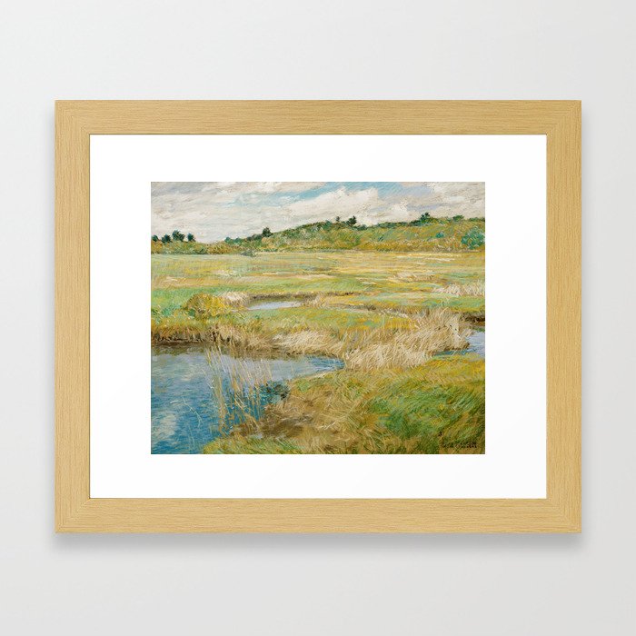 Childe Hassam - The Concord Meadow, 1891 Framed Art Print