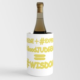 "WISDOM EQUATION" Cute Expression Design. Buy Now Wine Chiller