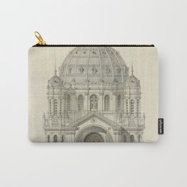 Victor Baltard - Church of Saint Augustin, Paris Carry-All Pouch | Augustin, Paris, Heritage, Drawing, Church, Baltard, Pencil, Victorbaltard, Sketch, Building 