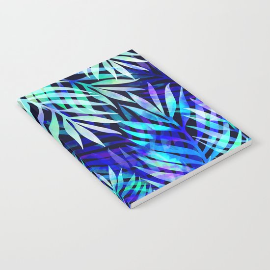 Watercolor palm pattern Notebook