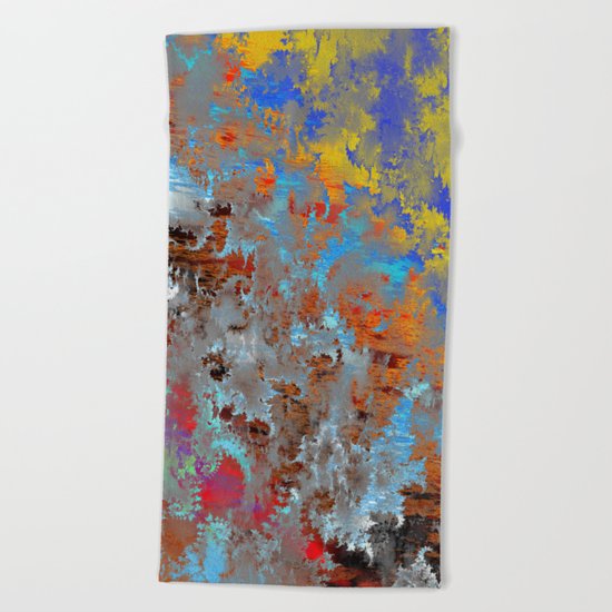 autumn fresh rainy days Beach Towel