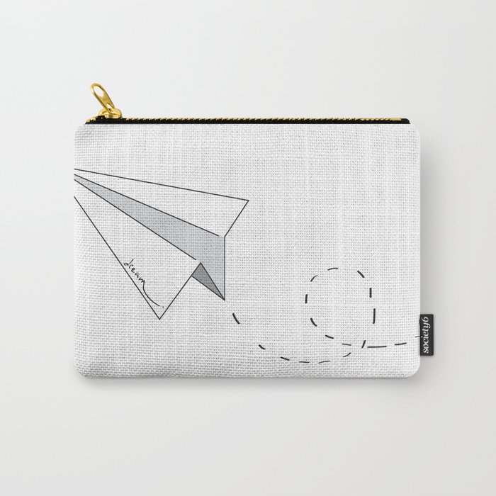 Dream Paper Airplane Carry-All Pouch