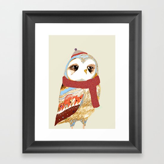 Winter Owl Framed Art Print