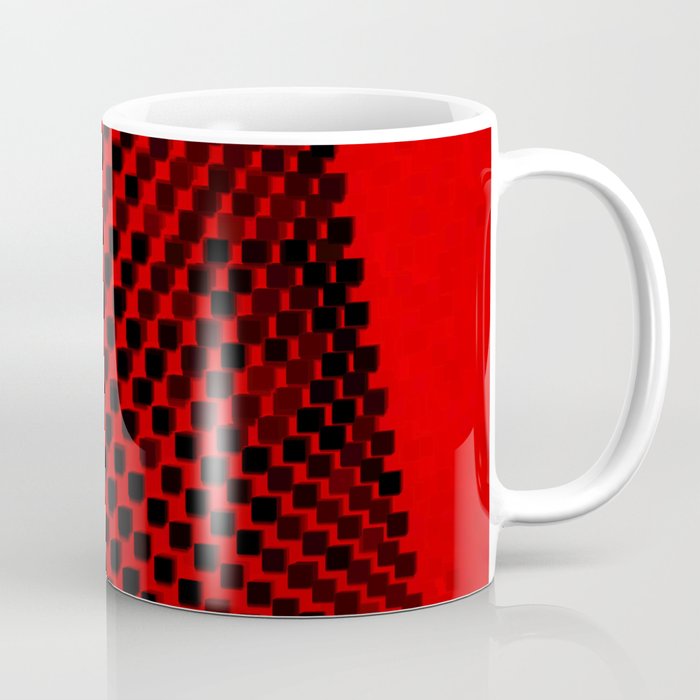 Eye Play in Black and Red Coffee Mug