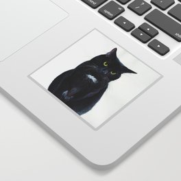 Black cat Sticker