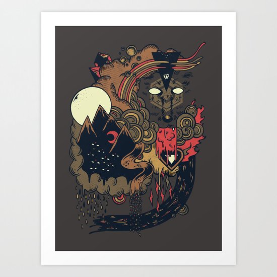 Leader of the Pack Art Print