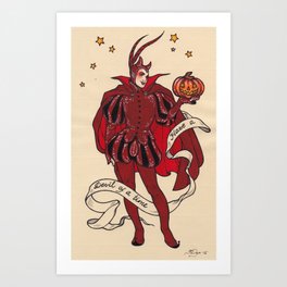 Red Devil Art Print