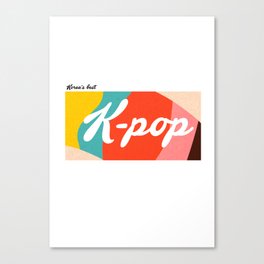 KPOP Canvas Print