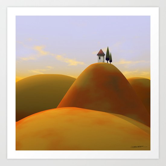 Toscana Two (part of diptych) Art Print