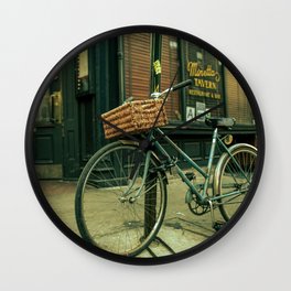 Minetta New York City Wall Clock | Thevillage, Bicycle, Nyc, Minetta, Restaurant, Macdougal, Bike, Digital, Photo, Newyorkcity 