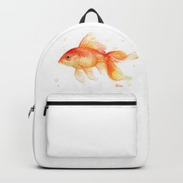 Goldfish Watercolor Fish Backpack