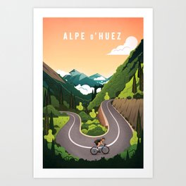Alp d'Huez Art Print