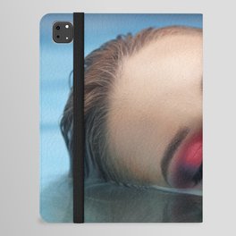 Do Androids Dream of Electric Sheep; female dreaming in water portrait color photograph - photography - photographs iPad Folio Case