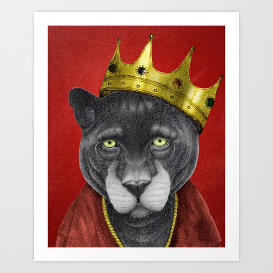 The King Panther Art Print