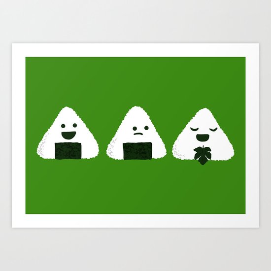 Nude Onigiri Art Print