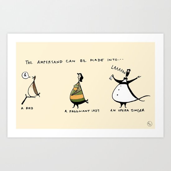 What can an ampersand be used for? Art Print