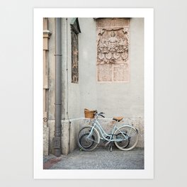 Peterskirche bicycles, Munich Art Print