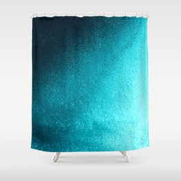 Modern abstract navy blue teal gradient Shower Curtain