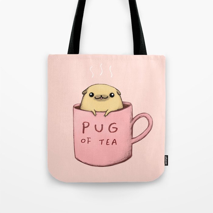 Pug of Tea Tote Bag