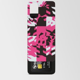 Pink Digital Abstract Android Card Case