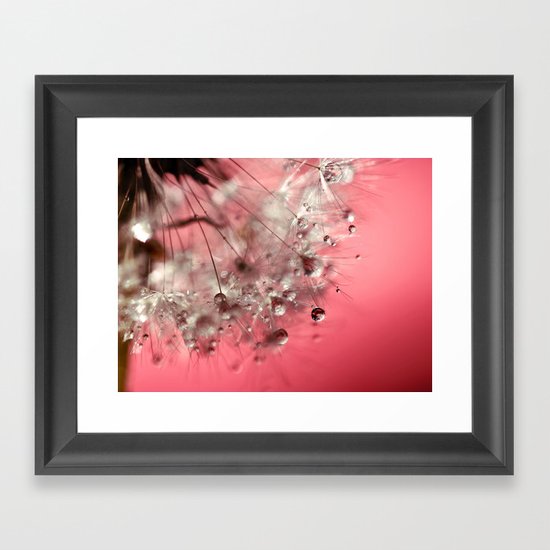 New Year's Pink Champagne Framed Art Print