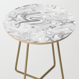 Marble Chrome Side Table