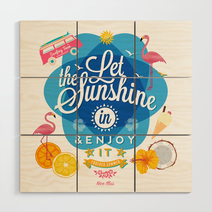 Let the Sunshine in No.2 Wood Wall Art