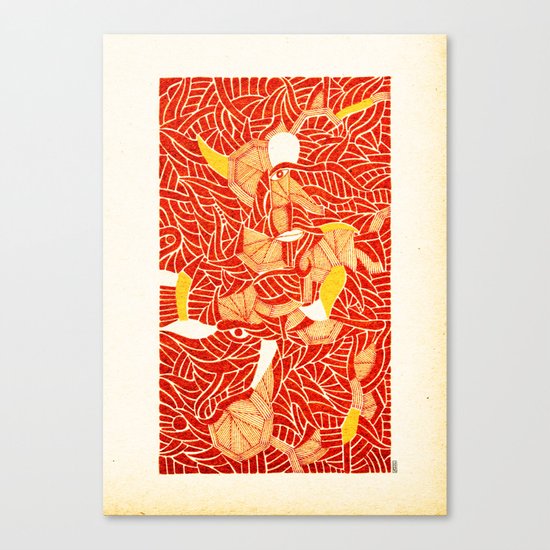 - strange drma - Canvas Print