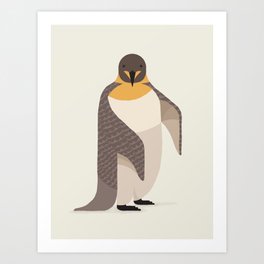 Whimsical Emperor Penguin Art Print