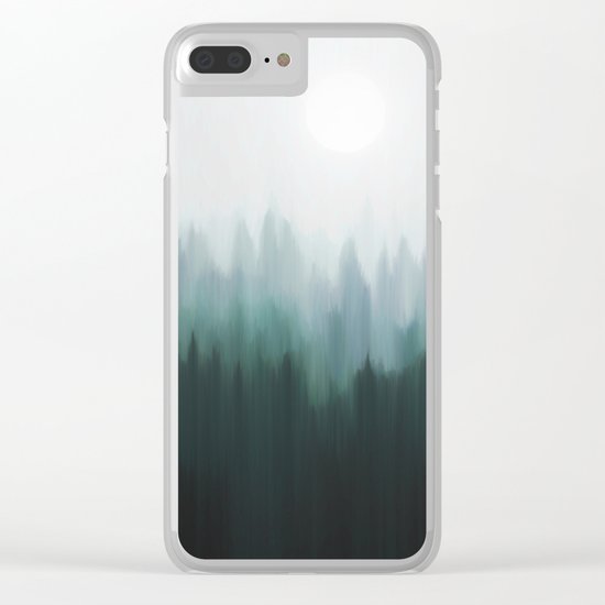 Autumn Fog | Green Edition Clear iPhone Case