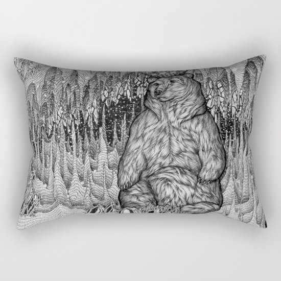 Cave of the Bear King Rectangular Pillow
