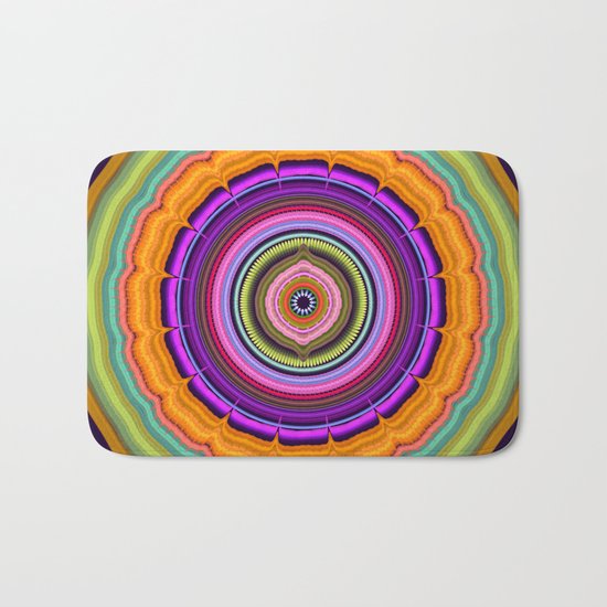 Colourful Pattern Mandala Bath Mat