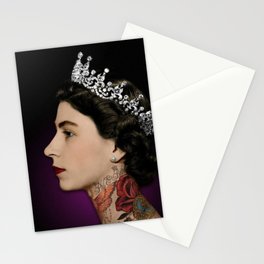 Queen Noir Stationery Card