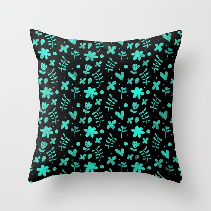 Colorful Lovely Pattern XVII Throw Pillow
