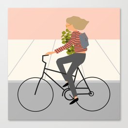 Spring Bike Ride Canvas Print