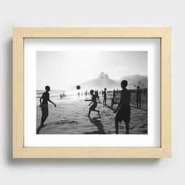 Beach Soccer at Ipanema Recessed Framed Print