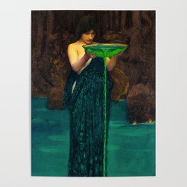 Circe Invidiosa, 1892 by John William Waterhouse Poster