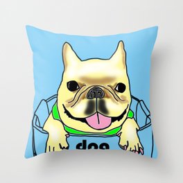 WHo let the dog out??? Throw Pillow