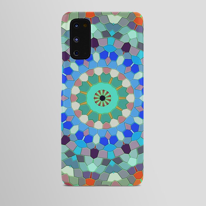 Colorful Mandala Octagon Shaped Tiles Android Case